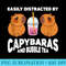 Easily Distracted By Capybaras And Bubble Tea - PNG Download Collection - Unleash Your Creativity