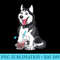 Boba Tea Husky Dog Lover Kawaii Japanese Anime - PNG Download Website - Versatile And Customizable Designs