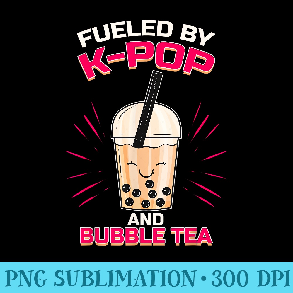 Bubble Tea Boba KPOP Music Lover Korean Milk Anime - PNG Download Clipart - Fashionable and Fearless