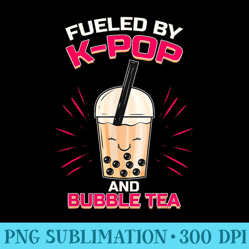 Bubble Tea Boba KPOP Music Lover Korean Milk Anime - PNG Download Clipart - Fashionable and Fearless