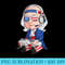 Benjamin Ben Franklin Gamer 4th Of July USA Flag boys - Shirt Illustration PNG - Instantly Transform Your Sublimation Projects