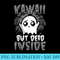 Funny Kawaii Ghost Dead Inside Cute Kawaii Men - Exclusive PNG designs - Versatile And Customizable Designs