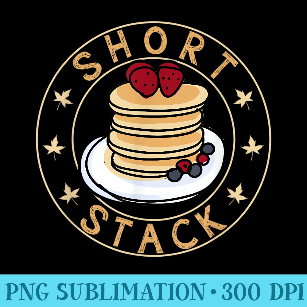 Short Stack Cute Pancakes - High Quality PNG files - Lifetime Access To Purchased Files