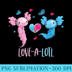 axolotl lovealotl pastel japanese anime kawaii axolotl - shirt template transparent