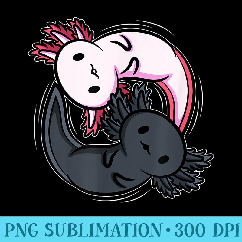 Axolotls Ying Yang Meditation Yoga Axolotl Lover - Unique Sublimation patterns - Defying the Norms