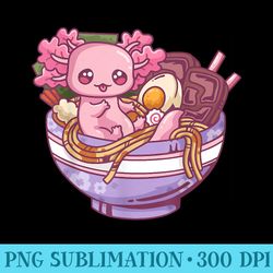 kawaii axolotl ramen anime - download png images