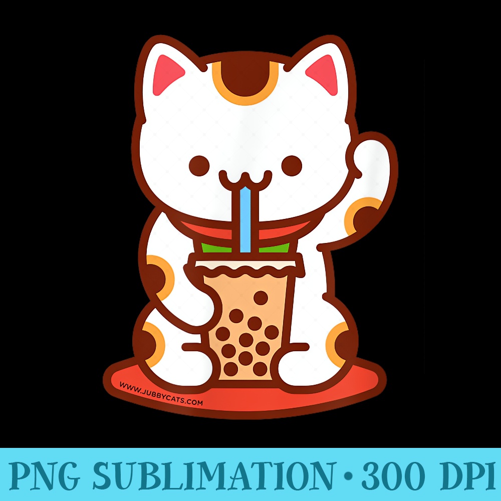 BOBA KITTEA CAT - Sublimation patterns PNG - Capture Imagination with Every Detail