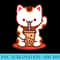 BOBA KITTEA CAT - Sublimation patterns PNG - Capture Imagination with Every Detail