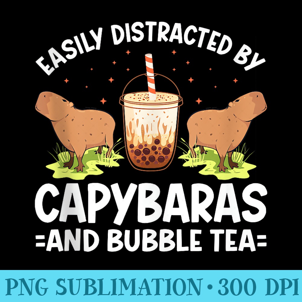 Boba Tea Easily Distracted By Capybaras And Bubble Tea 0109.jpg
