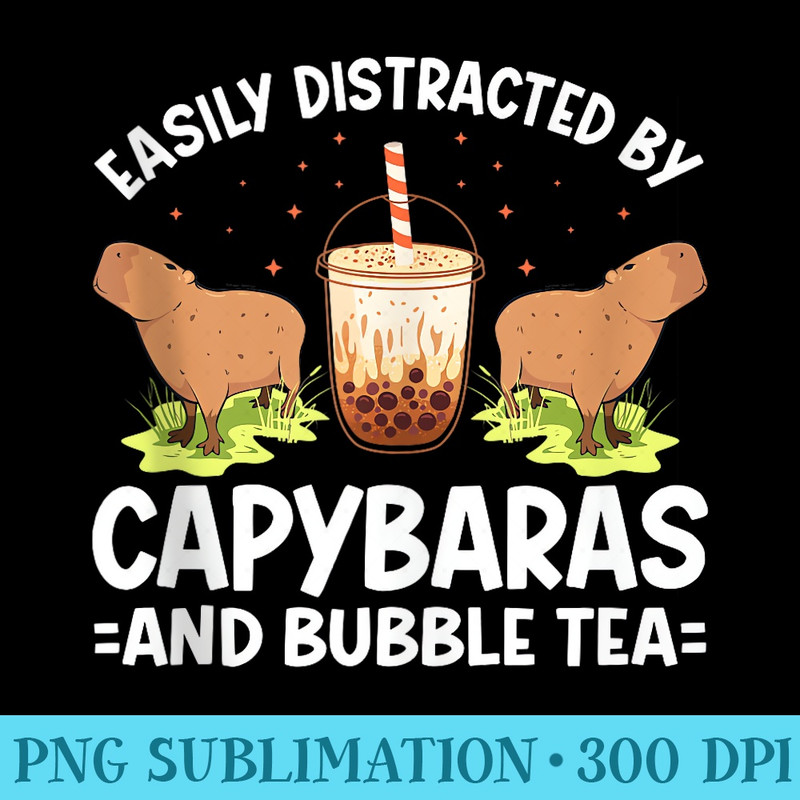 Boba Tea Easily Distracted By Capybaras And Bubble Tea 0109.jpg