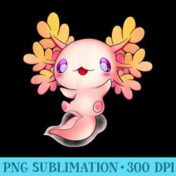axolotl anime fish cute baby lizard kawaii pastel goth - modern png designs