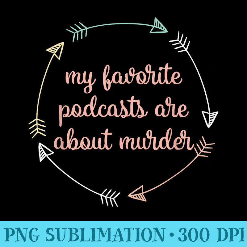 My Favorite Podcasts Are About Murder True Crime - High Resolution PNG Clipart - Eco Friendly And Sustainable Digital Products