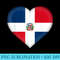 I Love Dominican Republic Dominican Flag Heart Outfit - Transparent PNG Artwork - Easy-To-Print And User-Friendly Designs