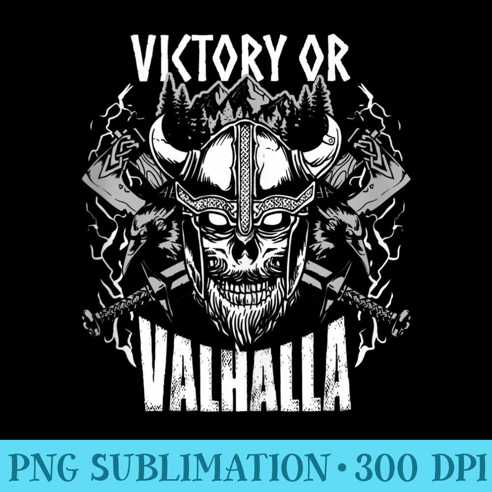 Viking Warrior Quote  Victory Or Valhalla - Transparent PNG Clipart - Versatile And Customizable Designs