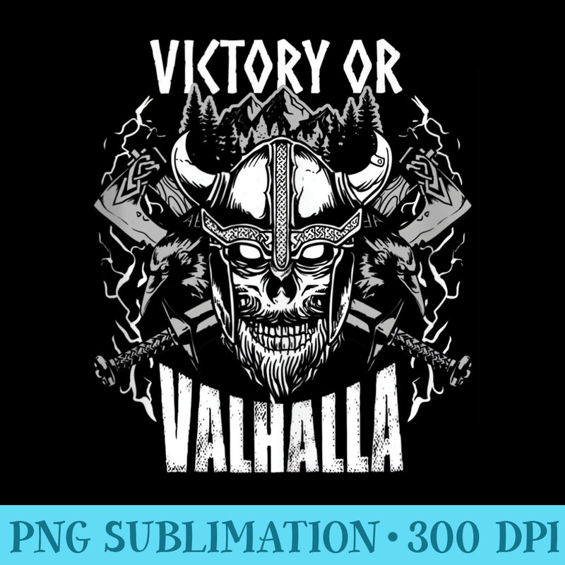 Viking Warrior Quote  Victory Or Valhalla - Transparent PNG Clipart - Versatile And Customizable Designs