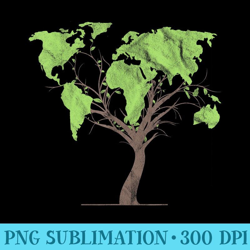 Arborist Gardener Tree World Map Gardening - Download PNG Picture - Trendsetting And Modern Collections