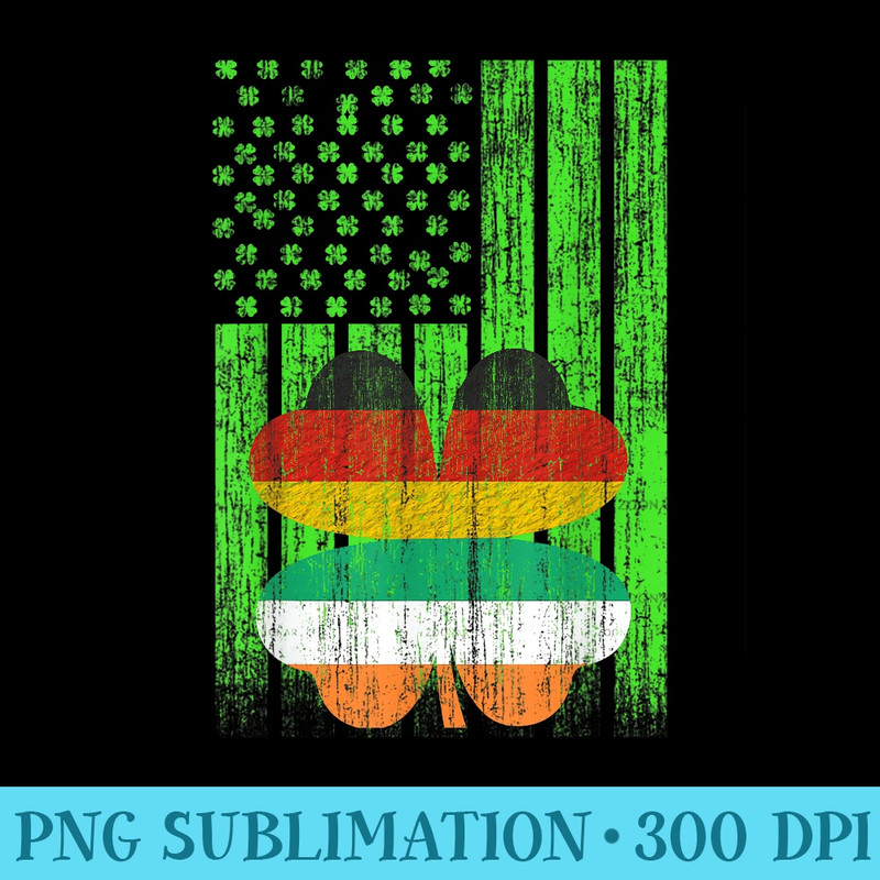 St Patricks Day Irish American Flag Irish German Flag - Download Transparent Design - Premium Quality PNG Artwork