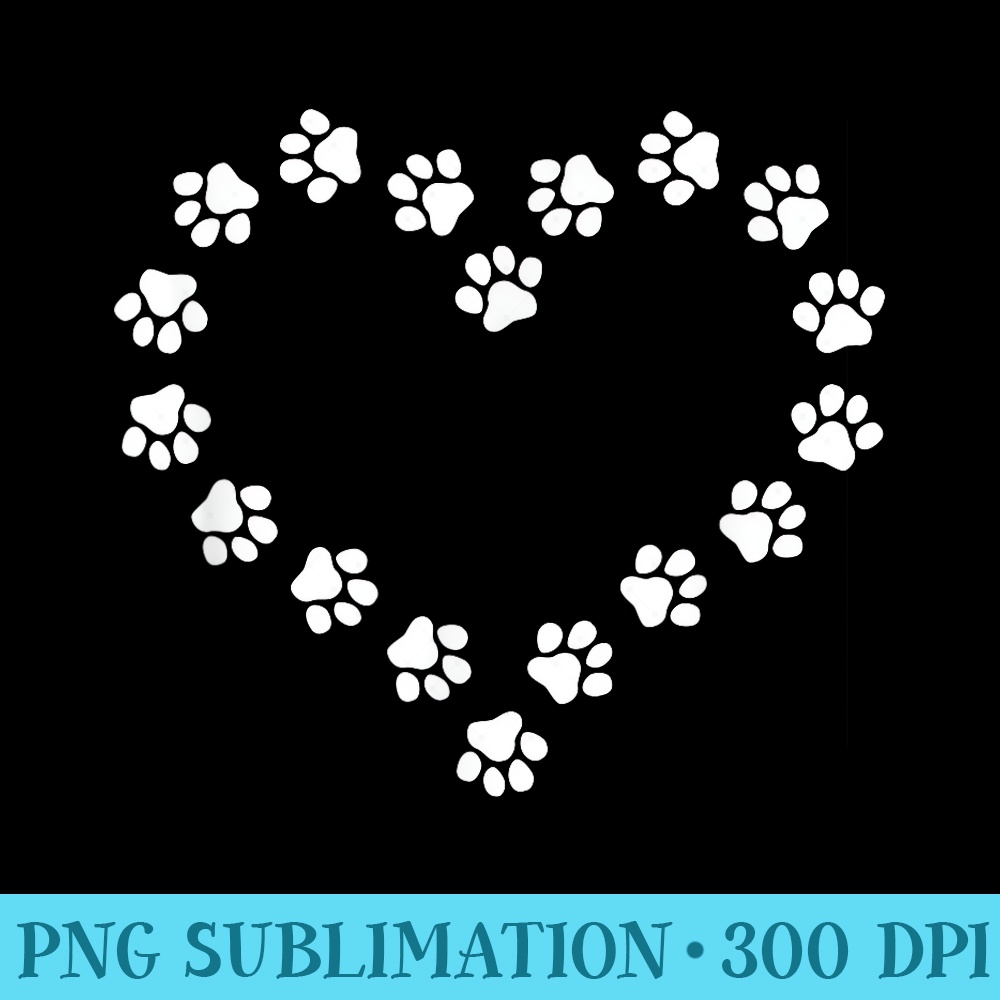 Cute Dog Paw Print Dog Paw Print Ornament Heart Love - Download Transparent Artwork - Defying the Norms