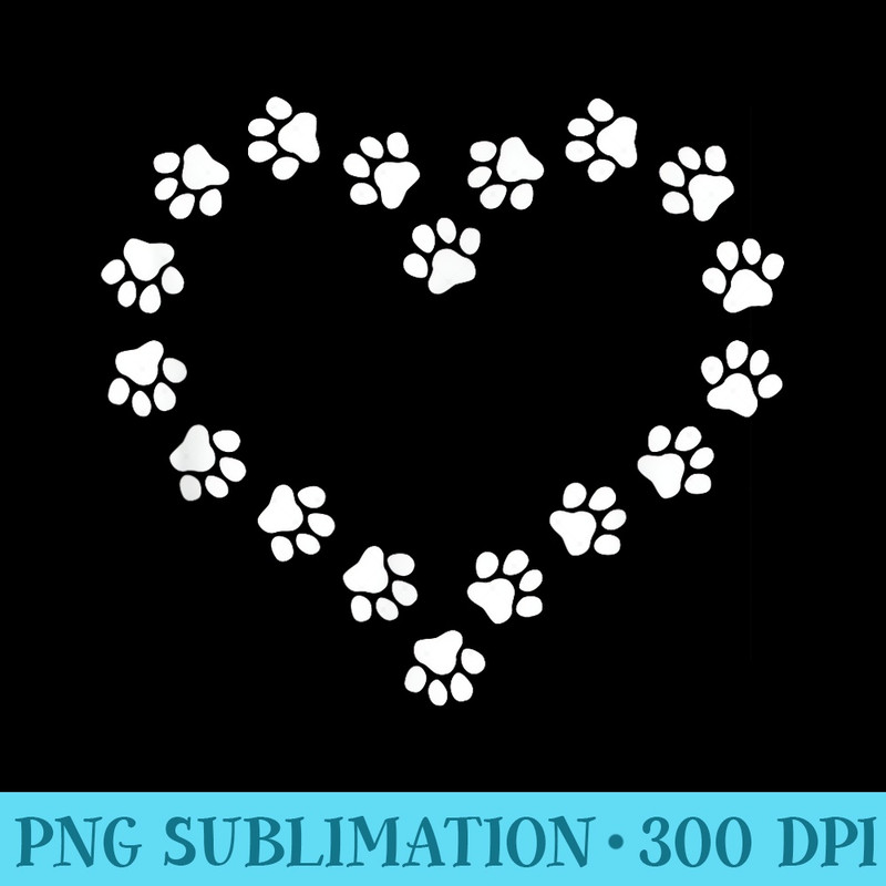 Cute Dog Paw Print Dog Paw Print Ornament Heart Love - Download Transparent Artwork - Defying the Norms