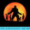 Halloween Bigfoot Alien Full Moon - PNG Vector Download - Unleash Your Inner Rebellion