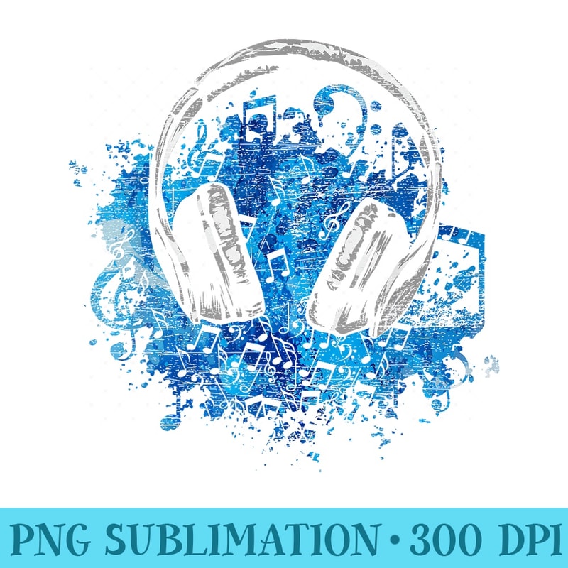 Headphones Music Lover Musican Music - High Quality PNG Picture - Unlock Vibrant Sublimation Designs