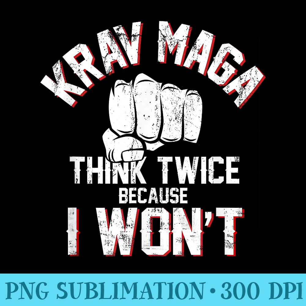Funny Krav Maga Warrior Combat and Self Defense - High Resolution PNG Collection - Lifetime Access To Purchased Files