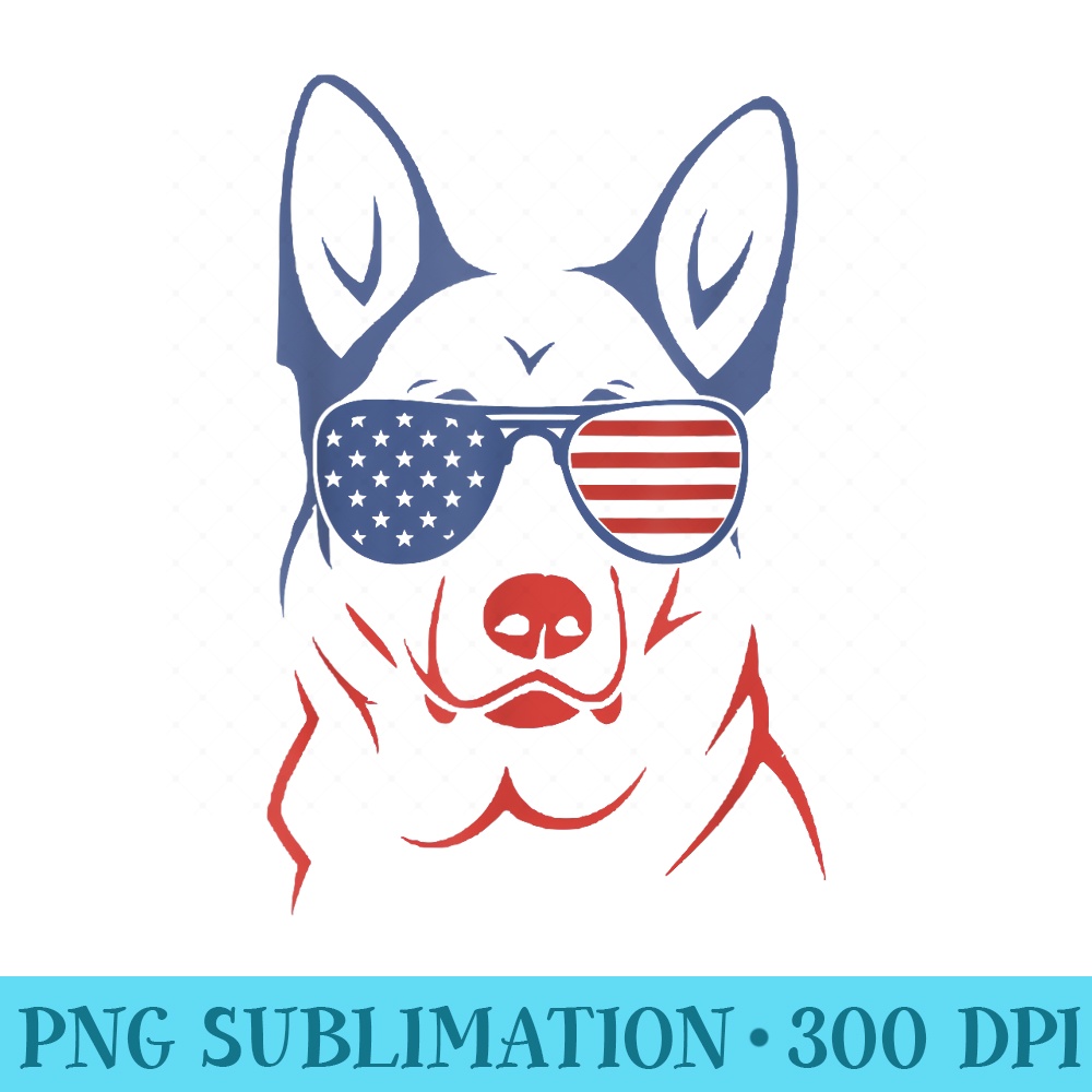 German Shepherd Patriotic T American Flag Dog - PNG Image Download - Vibrant and Eye-Catching Typography