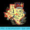 Texas State Places of Interest in a stylish t shirt - Transparent PNG Design - Unleash Your Creativity