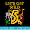 5 Year Old Zoo Birthday Safari Jungle Animal 5th - Download Transparent Graphic - High Resolution And Print-Ready Designs