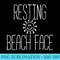 s Resting Beach Face Design - High Resolution PNG Image - Transform Your Sublimation Creations