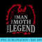 Mothman The Man The Moth The Legend Cryptid - PNG Graphic Download - Stunning Sublimation Graphics