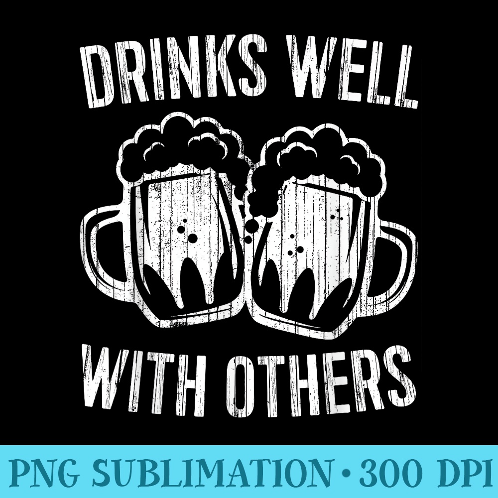 Drinks Well With Others T St Patricks Day - Transparent PNG Download - Vibrant and Eye-Catching Typography