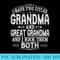 Great Grandma T Two Titles Grandma And Great Grandma - Unique PNG Artwork - Spice Up Your Sublimation Projects