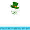Wine Glasses Irish Shamrock Wine St Patrick Day - Shirt Vector Illustration - Versatile And Customizable Designs