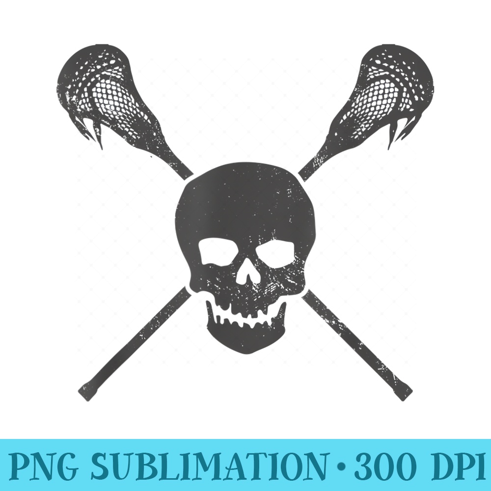 Lacrosse Pirate Sticks Skull Cool Vintage T B - PNG Download Vector - Unleash Your Inner Rebellion