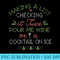 Making A List Wine Cocktail Christmas Graphic - Shirt Vector Art - Stunning Sublimation Graphics