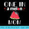 One In A Melon Mom Funny Watermelon Family Matching - Sublimation PNG download - Transform Your Sublimation Creations