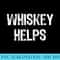 Whiskey Helps Funny Drinking Christmas - PNG Download Resource - Instantly Transform Your Sublimation Projects
