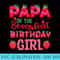 Papa Of The Berry Sweet One Birthday Strawberry Girl - Transparent PNG Download - Create with Confidence