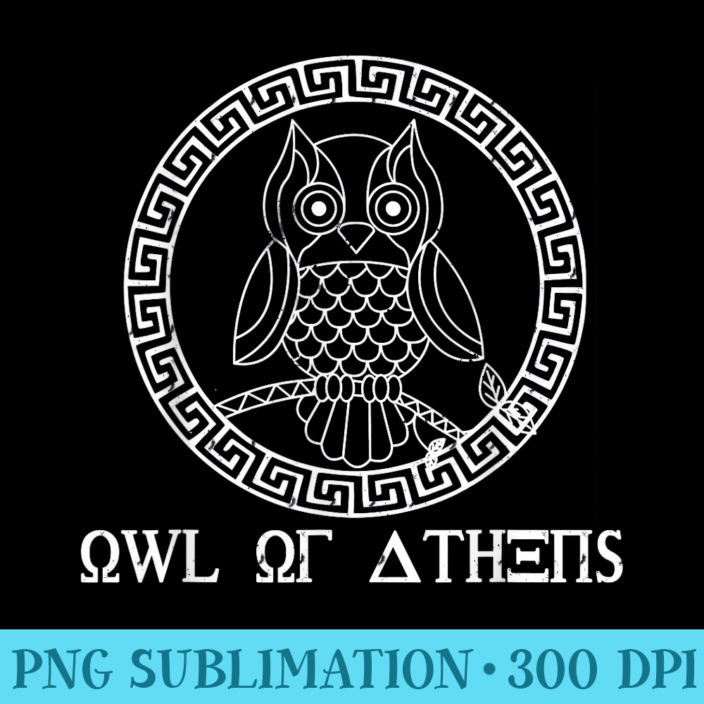 Greek Mythology Athena Goddess Athenian Athens Owl - High Quality PNG files - Add a Festive Touch to Every Day