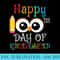 Happy 100th Day Of Kindergarten Owl Teacher Student - PNG Download Website - Add a Festive Touch to Every Day