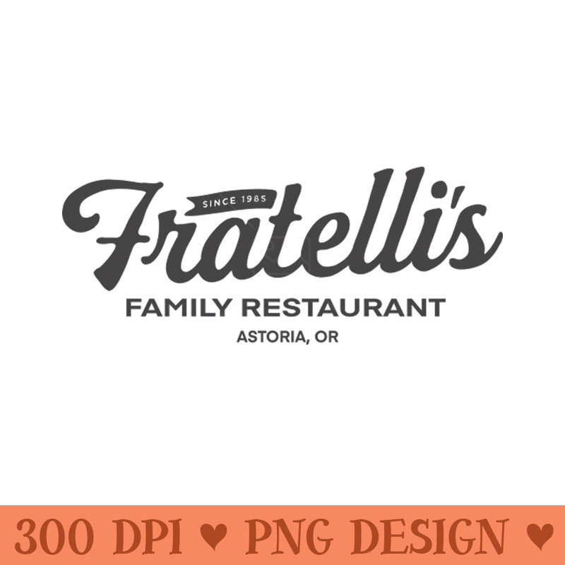 Fratellis Family Restaurant - High Quality PNG Files - Bold & Eye Catching