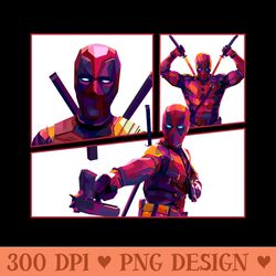 deadpool u26 wolverine wpap - sublimation png designs