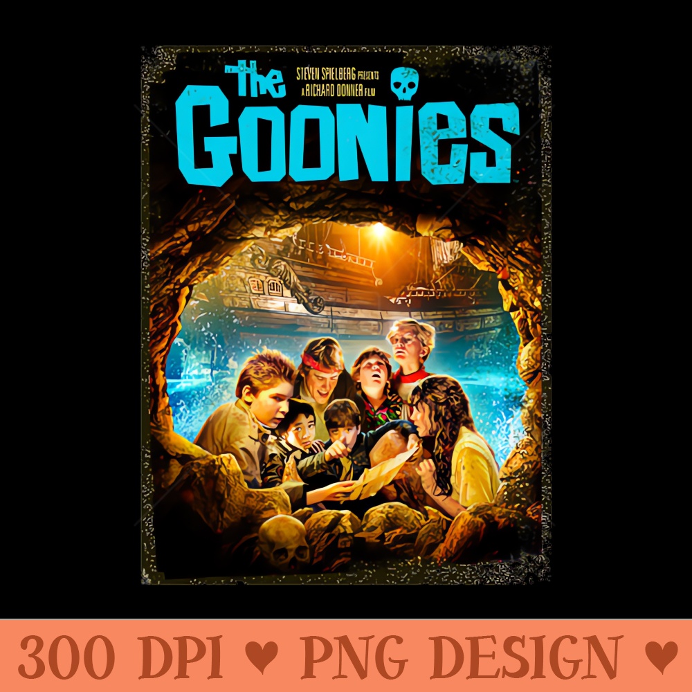 Goonies Classic Charm - PNG Art Files - Versatile And Customizable Designs