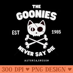 the goonies never say die cats classic - transparent png clipart