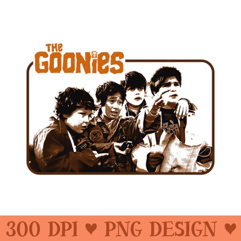 goonies kids - PNG Prints - High Resolution And Print Ready Designs