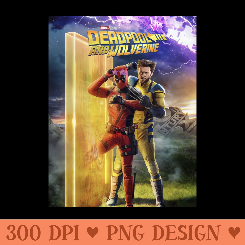 Deadpool and Wolverine - PNG Clipart - Perfect for Creative Projects