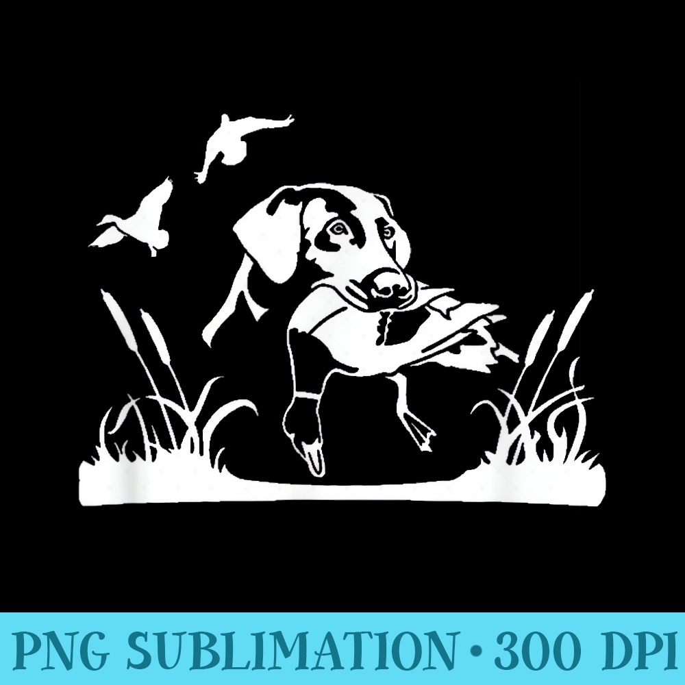 Bird Dog Duck Hunting Willow In The Marsh Hunter - PNG Download Resource - Perfect for Sublimation Mastery