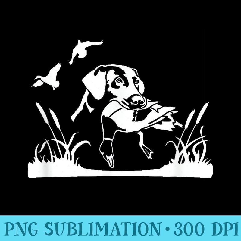 Bird Dog Duck Hunting Willow In The Marsh Hunter - PNG Download Resource - Perfect for Sublimation Mastery