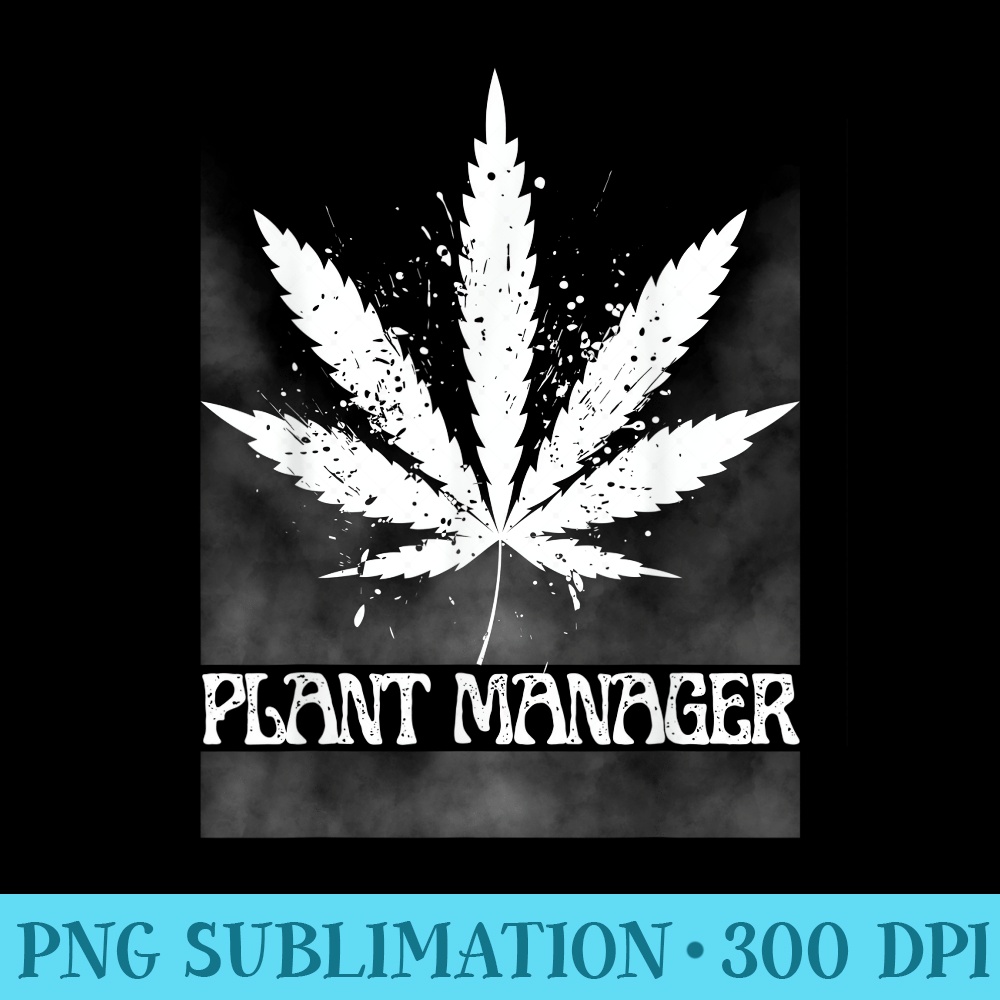 Mens Vintage Weed Cannabis, Marijuana Plant Manager - High Quality PNG Picture - Instant Access To Downloadable Files